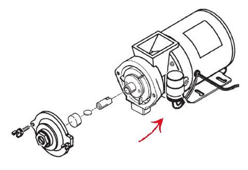 (image for) Wilbur Curtis WC-91026 CAPACITOR, COFFEE GRINDER ASSEMBLY - Click Image to Close